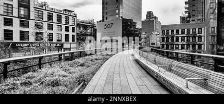 High Line, Hudson yards, New York, New York, États-Unis Banque D'Images