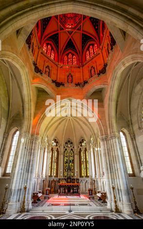 Arches du château, Mont Stuart, Rothesay, Île de Bute, Écosse, Royaume-Uni Banque D'Images