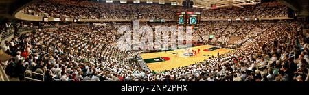 Match de basketball, Breslin Center, Michigan, États-Unis Banque D'Images