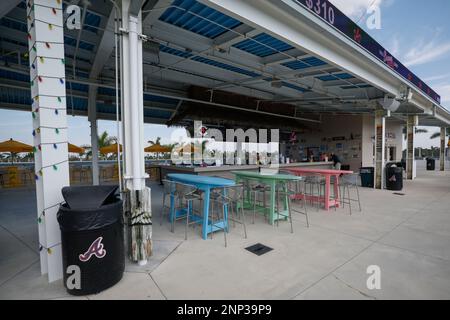 North Port FL USA: Une vue générale du stade avant un match d'entraînement de printemps de la MLB entre les Atlanta Braves et le Boston Red Sox à CoolToday P Banque D'Images