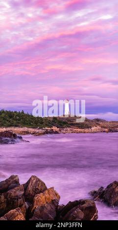 Phare de Louisbourg, île du Cap-Breton, Nouvelle-Écosse, Canada Banque D'Images