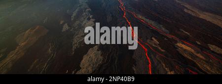 Majestueux volcan Hualalai, Big Island d'Hawaï, États-Unis Banque D'Images