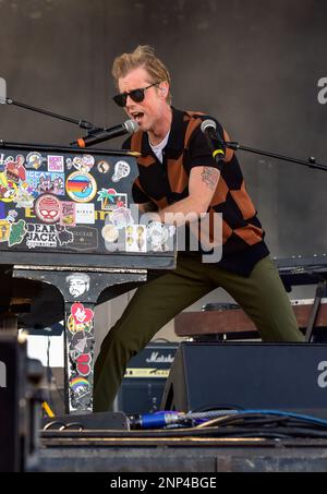 Tempe, Arizona, États-Unis. 25th février 2023. Andrew McMahon sur scène. Jour 1 du Festival des innings 2023 Festival de musique. Crédit : Ken Howard/Alay Live News Banque D'Images