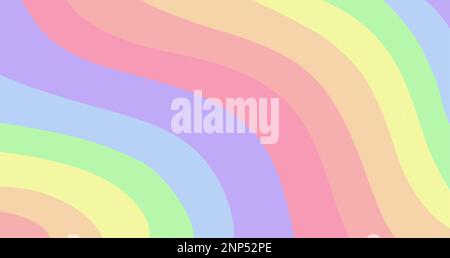 Arrière-plan abstrait vectoriel arc-en-ciel de couleur pastel Illustration de Vecteur