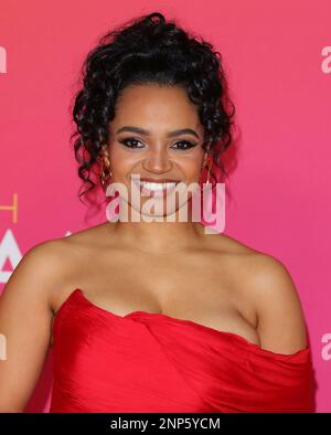 Pasadena, États-Unis. 25th févr. 2023. Kyla Pratt arrive au prix de l'image de l'ANACP 54th, qui s'est tenu à l'auditorium civique de Pasadena à Pasadena, en Californie, samedi, 25 février 2023 . (Photo de Juan Pablo Rico/Sipa USA) crédit: SIPA USA/Alay Live News Banque D'Images