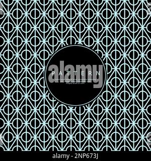 Motif abstrait moderne à motif losanges et lignes circulaires. Style gatsby de luxe. Illustration de Vecteur