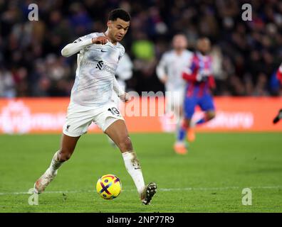 Londres, Angleterre, le 25th février 2023. Cody Gakpo de Liverpool lors du match de la Premier League à Selhurst Park, Londres. Le crédit photo devrait se lire: David Klein / Sportimage Banque D'Images