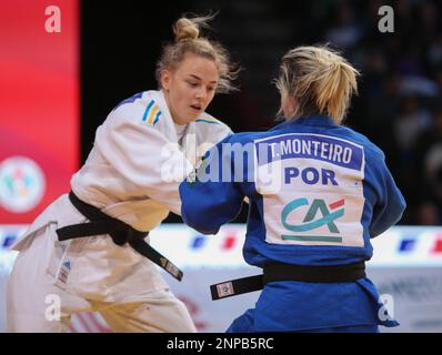 BILODID DARIA d'UKRAINE et MONTEIRO TELMA du PORTUGAL pendant le Judo Paris Grand Chelem 2023 sur 4 février 2023 à l'arène Accor de Paris, France - photo Laurent Lairys / DPPI Banque D'Images