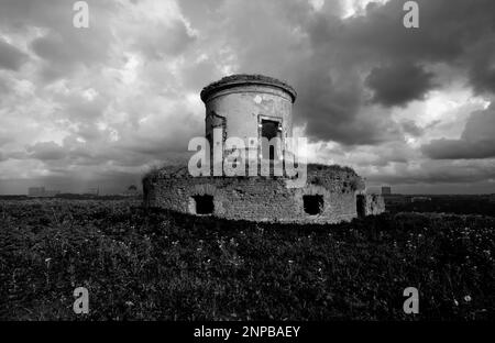 Ruines de Torre Righetti dans le parc Montecucco - Rome Italie Banque D'Images