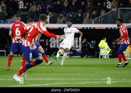 Madrid, Espagne. 25th févr. 2023. 25th février 2023 ; Stade Santiago Bernabeu ; Madrid ; Espagne ; Division Primera ; LaLiga 2022 - 2023; Real Madrid vs Atletico Madrid; 900/Cormon Press Credit: CORMON PRESS/Alamy Live News Banque D'Images