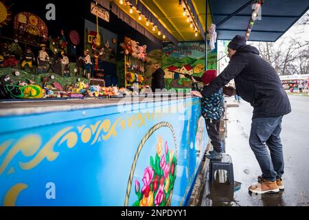 Prague, République tchèque. 26th févr. 2023. Le traditionnel St. Matthews Fair (Matejska pout) a commencé à Prague sur 26 février 2023, République tchèque. Crédit: Jaroslav Svoboda/CTK photo/Alamy Live News Banque D'Images