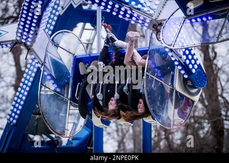 Prague, République tchèque. 26th févr. 2023. Le traditionnel St. Matthews Fair (Matejska pout) a commencé à Prague sur 26 février 2023, République tchèque. Crédit: Jaroslav Svoboda/CTK photo/Alamy Live News Banque D'Images