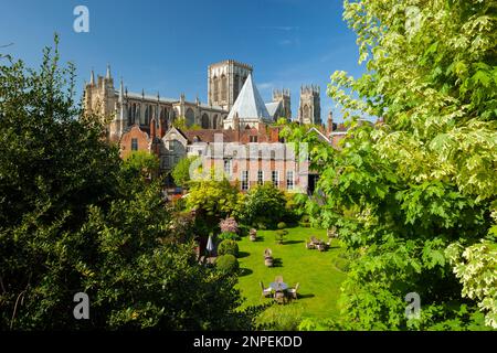 York Minster au printemps. Banque D'Images