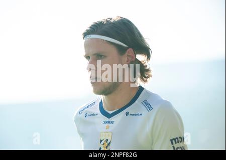 Göteborg, Suède. 26th févr. 2023. Gustaf Norlin de l'IFK Goteborg lors du match de groupe de la coupe suédoise entre GAIS et IFK Goteborg sur 26 février 2023 à Göteborg. Credit: Oskar Olteus / Alamy Live News Banque D'Images