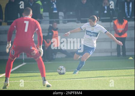 Göteborg, Suède. 26th févr. 2023. EMAN Markovic de l'IFK Goteborg lors du match de groupe de la coupe suédoise entre GAIS et IFK Goteborg sur 26 février 2023 à Göteborg. Credit: Oskar Olteus / Alamy Live News Banque D'Images