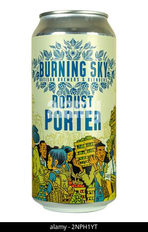 Burning Sky Artisan Brewers & blenders - Robust porter - Alc5,8 % env. Banque D'Images