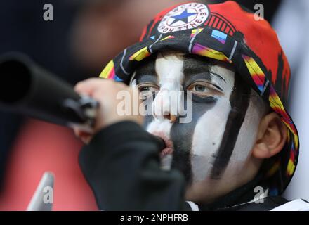 Londres, Angleterre, le 26th février 2023. Un fan de Newcastle United lors du match de la Carabao Cup au stade Wembley, à Londres. Le crédit photo devrait se lire: Paul Terry / Sportimage Banque D'Images