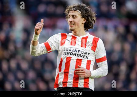 EINDHOVEN, PAYS-BAS - FÉVRIER 26 : Fabio Silva du PSV lors du match néerlandais entre le PSV et le FC Twente à Philips Stadion sur 26 février 2023 à Eindhoven, pays-Bas (photo de Broer van den Boom/Orange Pictures) Banque D'Images