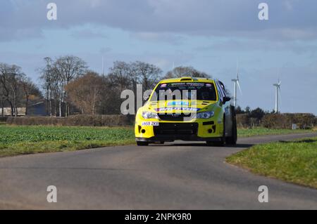Reed Group, East Riding stages car Rally 2023 - Beverley and District Motor club, Aldbrough, East Riding of Yorkshire, Angleterre Banque D'Images