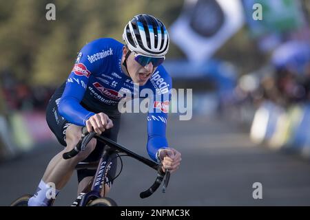 Niels belges Vandeputte photographiés lors de la course d'élite masculine à l'internationale Sluitingsprijs Oostmalle, dimanche 26 février 2023, à Oostmalle, la dernière course de la saison 2022-2023. BELGA PHOTO KRISTOF VAN ACCOM Banque D'Images