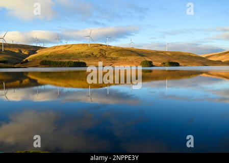 Geen Knowes Windfarm Scottish power énergies renouvelables Glendevon Banque D'Images