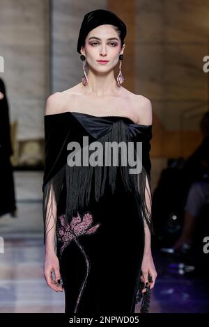 Milan, Italie. 26th févr. 2023. GIORGIO ARMANI piste automne-hiver 2023-2024 pendant la semaine de la mode de Milan le 2023 février - Milan; Italie 26/02/2023 crédit: dpa/Alay Live News Banque D'Images