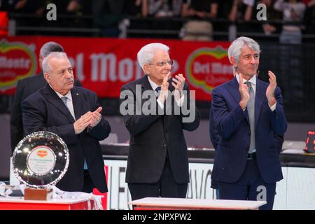 Premiazioni finale Del Monte® Coppa Italia 2023 Palazzo dello Sport, Roma Banque D'Images