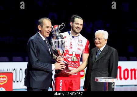 Premiazioni finale Del Monte® Coppa Italia 2023 Palazzo dello Sport, Roma Banque D'Images