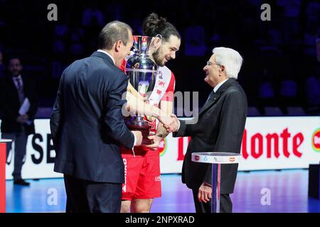 Premiazioni finale Del Monte® Coppa Italia 2023 Palazzo dello Sport, Roma Banque D'Images