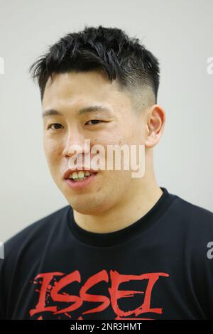 Centre sportif de la préfecture de Kanagawa, Japon. 26th févr. 2023. Issei Aramoto, 26 FÉVRIER 2023 - Boxing : jeu de boxe amateur match de sélection pour les Jeux asiatiques Hangzhou 2022 qualification au Centre sportif de la préfecture de Kanagawa, Japon. Credit: YUTAKA/AFLO SPORT/Alay Live News Banque D'Images