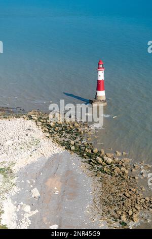 Tête BEACHEY, Sussex/UK - Juillet 23 : Vue sur le phare de Beachy Head dans l'East Sussex, le 23 juillet 2018 Banque D'Images