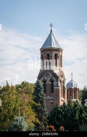 CURTEA DE ARGES, VALACHIE/ROUMANIE - SEPTEMBRE 16 : vue extérieure de l'Église du Christ à Curtea de Arges Valachie Roumanie sur 16 septembre 2018 Banque D'Images