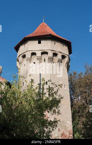 SIBIU, Transylvanie/Roumanie - Septembre 16 : Vue extérieure d'une tour fortifiée de Sibiu en Transylvanie Roumanie le 16 septembre 2018 Banque D'Images