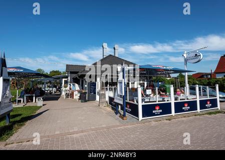 Restaurant de plage, côte, Nienhagen, Mer Baltique côte mecklembourgeoise, Mecklenburg-Poméranie occidentale, Allemagne Banque D'Images