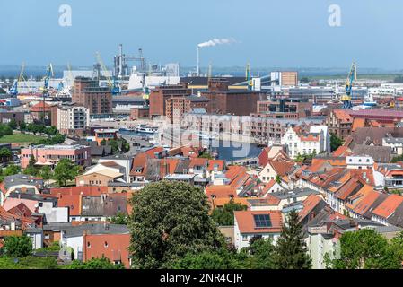 Port, St. Georgs, St. Georgen, Wismar, Mecklenburg-Ouest Pomerania, Allemagne Banque D'Images