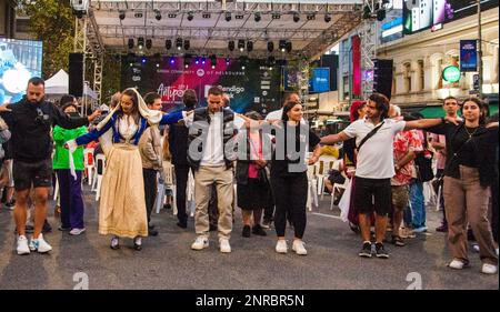 Festival des Antipodes de la communauté grecque-australienne, Lonsdale St, Melbourne, 2023 février Banque D'Images