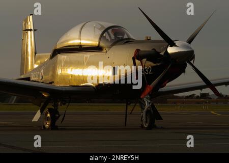 Raytheon Texan T1, ZM332, 72 Sqn, vallée de la RAF, Anglesey, Pays de Galles du Nord, Royaume-Uni, Banque D'Images