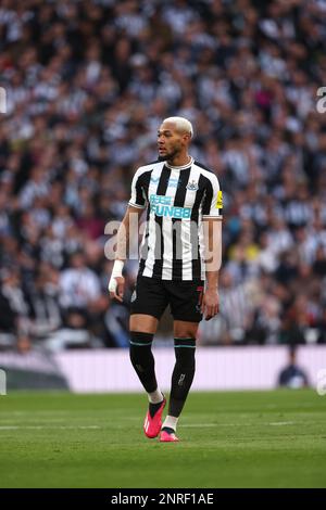 Wembley, Royaume-Uni. 26th févr. 2023. Joelinton (NU) à la finale de la Carabao Cup, Manchester United contre Newcastle United, Wembley Stadium, Londres, Royaume-Uni, le 26 février, 2023. Crédit : Paul Marriott/Alay Live News Banque D'Images