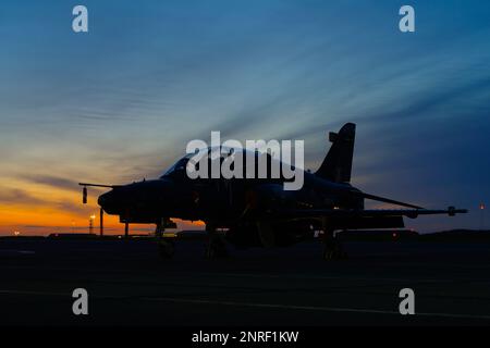 BAE Hawk T 2, ZK0038 25 Sqn, RAF Valley , Anglesey, pays de Galles du Nord, Royaume-Uni, Banque D'Images