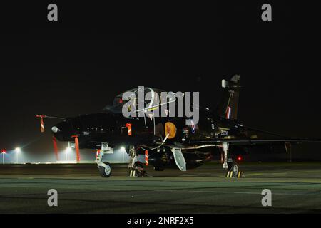 BAE Hawk T 2, ZK0038, 25Sqn, RAF Valley , Anglesey, Pays de Galles du Nord, Royaume-Uni, Banque D'Images