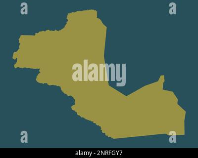 Bahr-el-Ghazal occidental, État du Soudan du Sud. Forme de couleur unie Banque D'Images