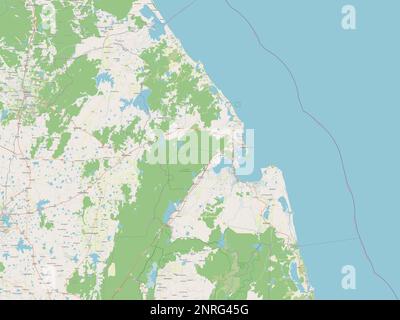 Trincomalee, district de Sri Lanka. Ouvrez la carte des rues Banque D'Images