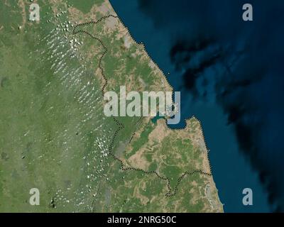 Trincomalee, district de Sri Lanka. Carte satellite basse résolution Banque D'Images