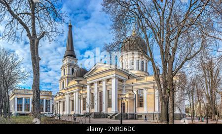 Cathédrale de Spaso-Preobrazhensky à Odessa, Ukraine Banque D'Images