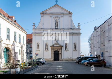 L'église de St Catherine, Zagreb, Croatie Banque D'Images