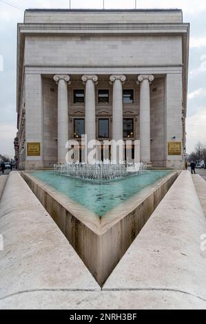 Banque nationale croate, Zagreb, Croatie Banque D'Images