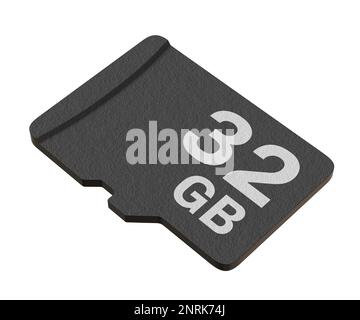 Carte mémoire d'une capacité de 32 Go, disque de stockage Flash MicroSD Banque D'Images