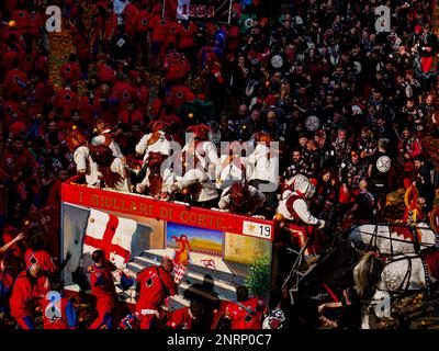 The historical carnival of ivrea 2023 Banque D'Images