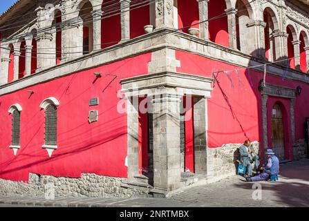 Façade du Musée National d'Art, Casa de Francisco Tadeo Diez de Medina, La Paz, Bolivie Banque D'Images