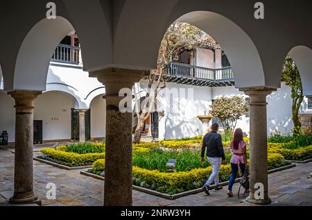 Cour de Museo Casa de Moneda ou musée Casa de la Moneda, Bogota, Colombie Banque D'Images